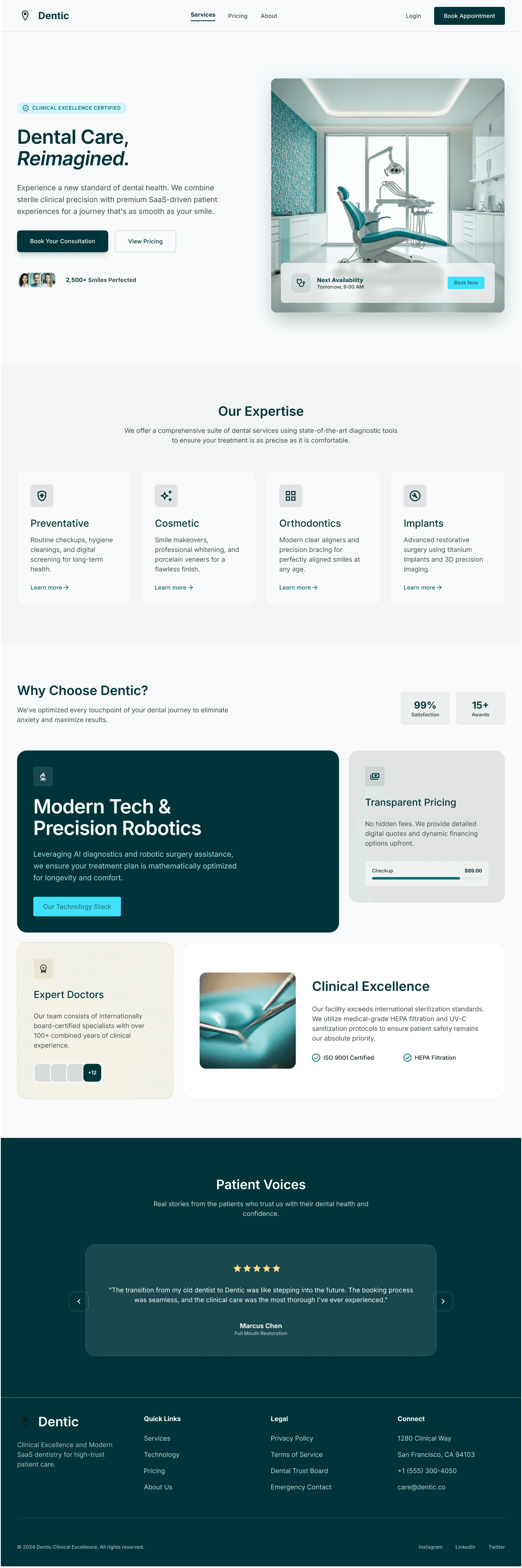 Dental Practice Website & Appointment System